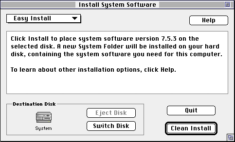 Clean Install